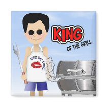 King of the Grill magnets
