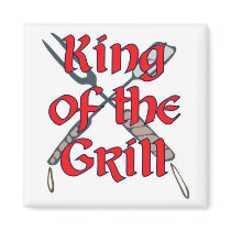 King of the Grill magnets