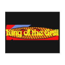 King of the Grill postcards