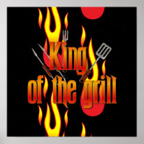 King of the Grill Print