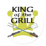 King of the Grill Sticker
