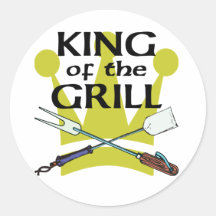 King of the Grill Sticker