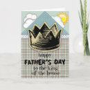 King of the House Father's Day Card