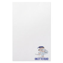 King Of The Mound Customized Stationery