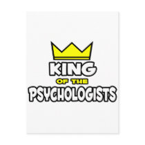 King of the Psychologists Postcard