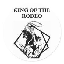 king of the rodeo stickers