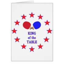 King of the Table Ping Pong Cards