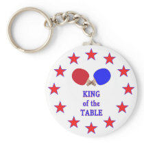 King of the Table Ping Pong Keychains