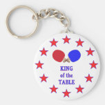King of the Table Ping Pong Keychains
