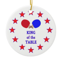 King of the Table Ping Pong Christmas Tree Ornament