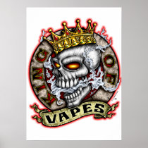 vape, vaping, vapor, vapes, vaped, e-cig, vaper, Poster with custom graphic design