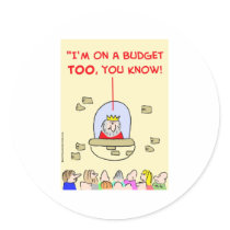 king on a budget stickers