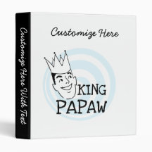 King Papaw T-shirts and Gifts Vinyl Binder