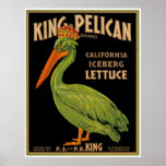 King Pelican Brand Lettuce Print
