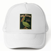 King Pelican Lettuce Vintage Crate Label Hats