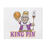 king pin bowling humor design custom flyer