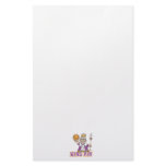 king pin bowling humor design customized stationery