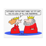 king queen mother lock up dissidents postcard