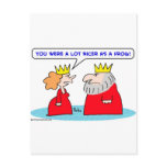 king queen nicer frog post card