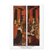 King Rene Of Anjou And Wife By Nicolas Froment Postcard