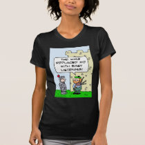 King replaced bagpiper with easy listening. t-shirts