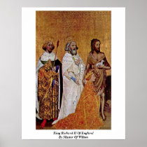 King Richard Ii Of England By Master Of Wilton Print