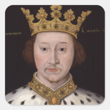 King Richard II of England Square Stickers
