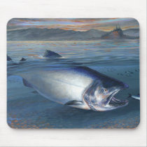 KIng Salmon Mousepad mousepads