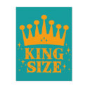 King Size Fun Postcard by tshirtdujour King Size Fun Postcard