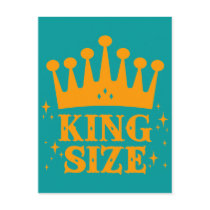 King Size Fun Postcard