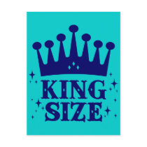 King Size Fun Postcard by tshirtdujour King Size Fun Postcard