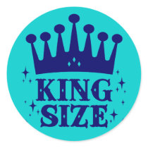 King Size Fun Sticker by tshirtdujour King Size Fun Sticker