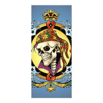 pirate, gothic, skull, skulls, skeleton, skeletons, crown, doves, al rio, military, hearts, king, city, urban, Invitation with custom graphic design
