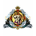 King Skull Pirate with Hearts by Al Rio t-shirts by AlRioArt King Skull Pirate with Hearts by Al Rio t-shirts