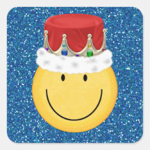King Smiley Face Sticker - SRF