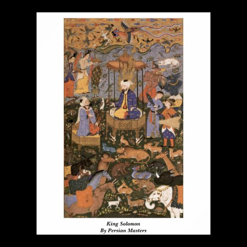 King Solomon By Persian Masters Posters