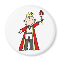 King Stick Figure Magnet by stick_figures King Stick Figure Magnet