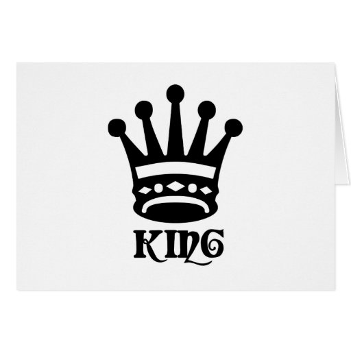 King Symbol Greeting Card Zazzle