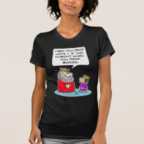king tells prince, drop hints, and then bombs. t-shirts