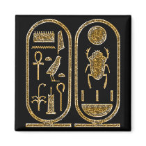 King Tut  Hieroglyphics Fridge Magnets