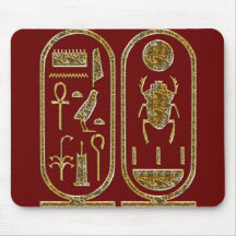 King Tut  Hieroglyphics Mouse Pads