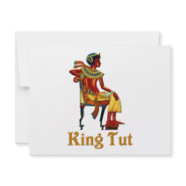 King Tut on his Throne invitations