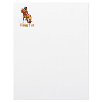 King Tut on his Throne letterhead
