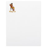 King Tut on his Throne Custom Letterhead