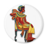 King Tut on his Throne magnets