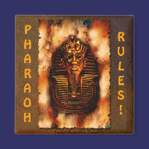 King TUTANKHAMEN Pharaoh Rules Egyptian Art Magnet magnets