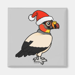 King Vulture Santa Square Magnet