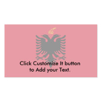 Kingdom Of Albania, Albania flag Business Card Templates
