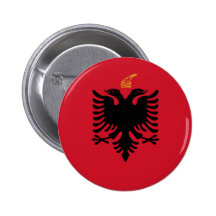 Kingdom Of Albania, Albania flag Button