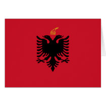 Kingdom Of Albania, Albania flag Greeting Cards